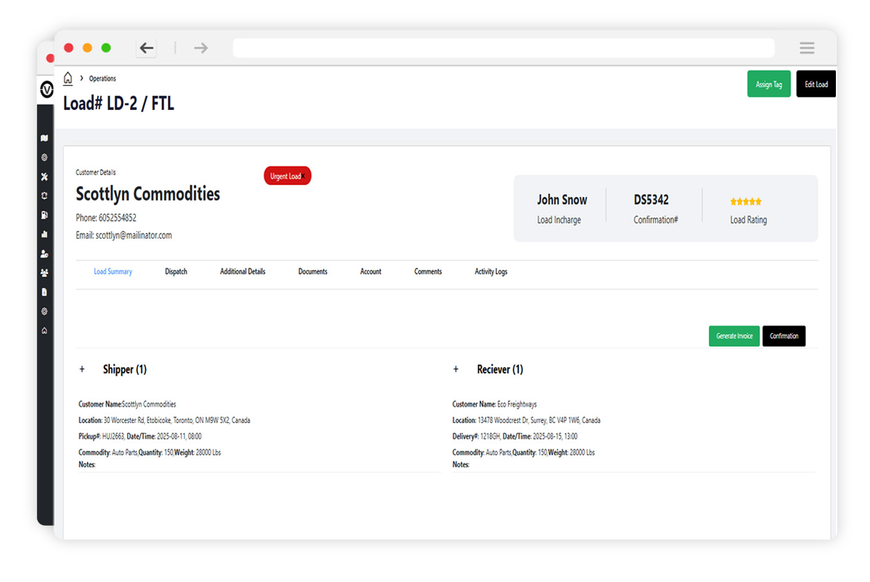 oneview fleet order management